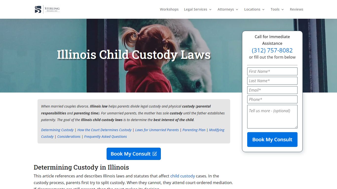 Illinois Child Custody Laws 2022 | Sterling Hughes, LLC