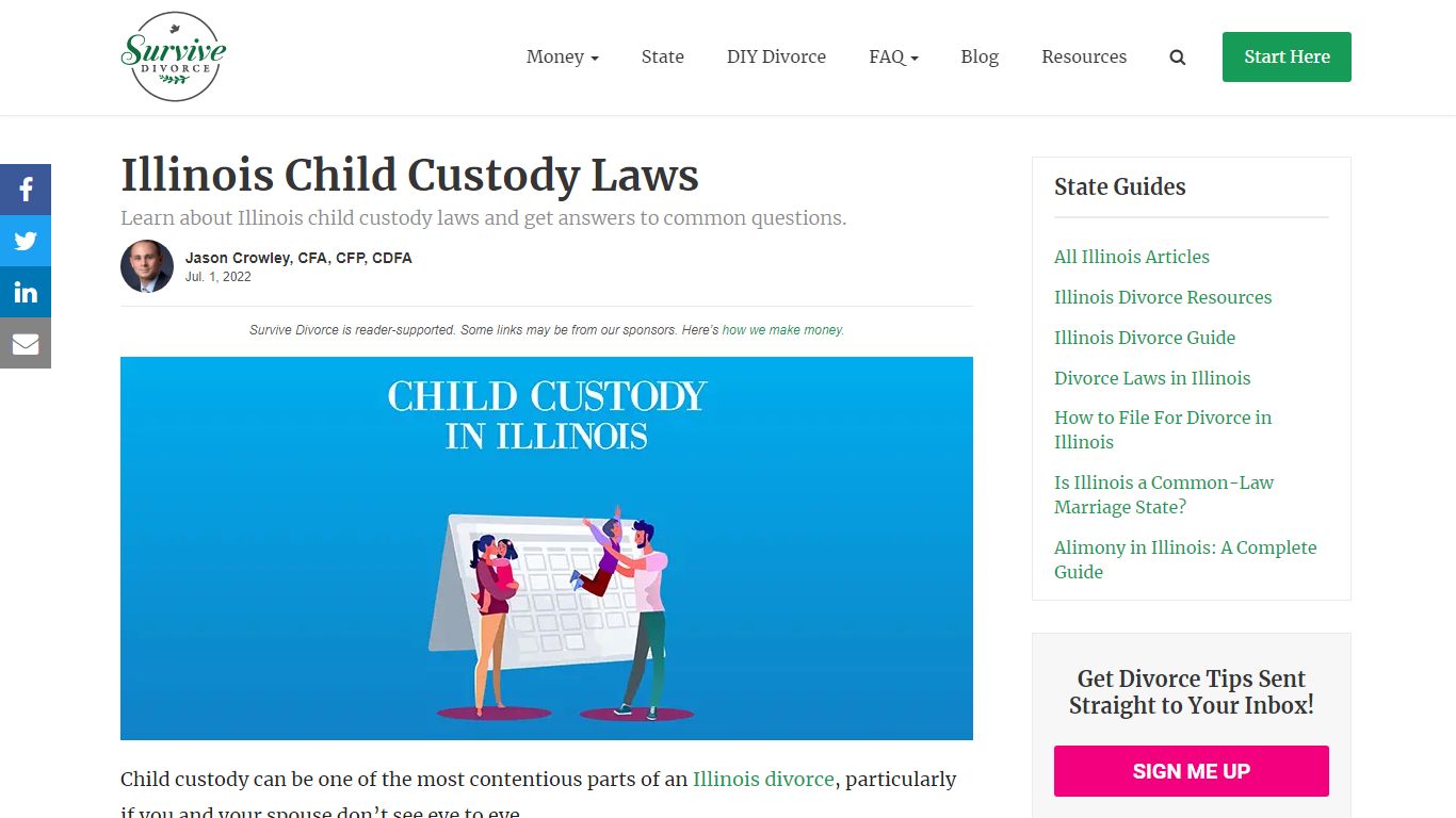 Illinois Child Custody Laws - Survive Divorce